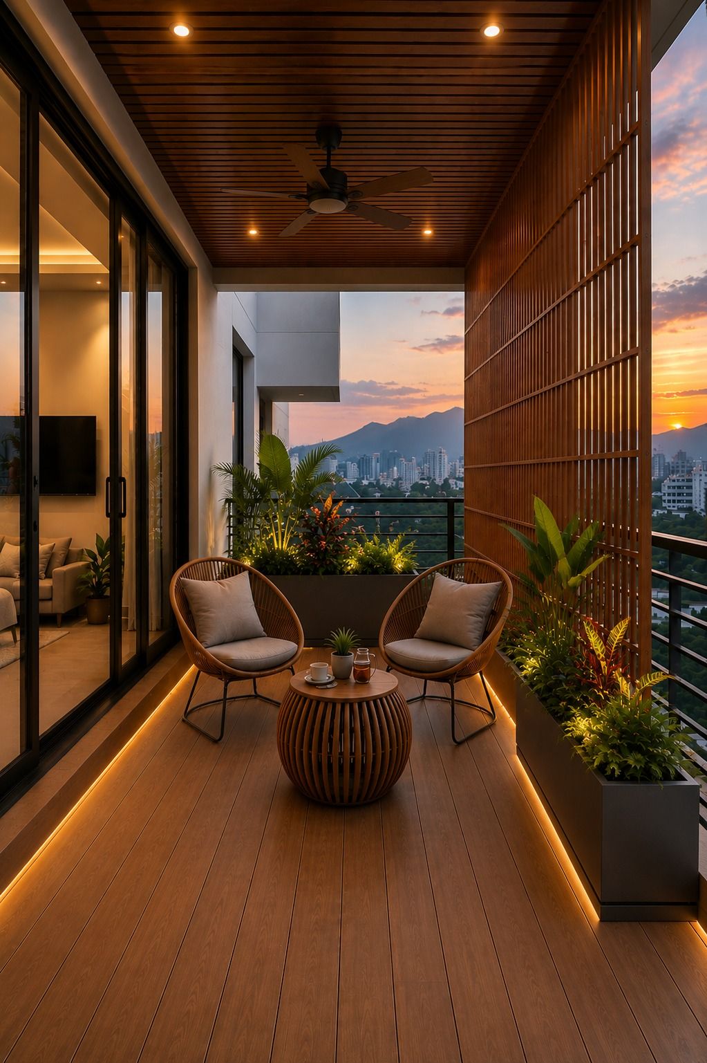 Sunset Skyline Balcony